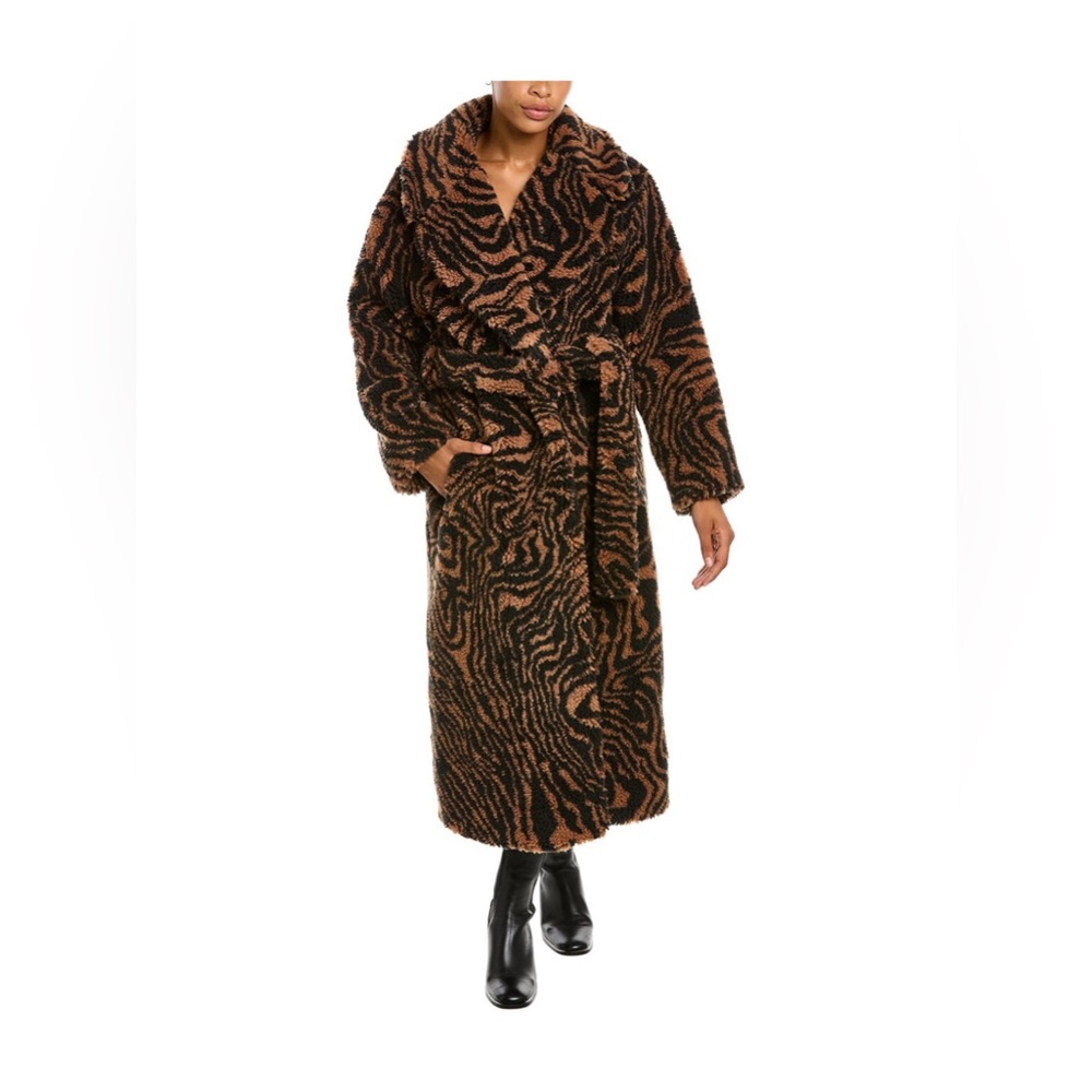 A.L.C. Anderson Coat in Brown/Black Combo